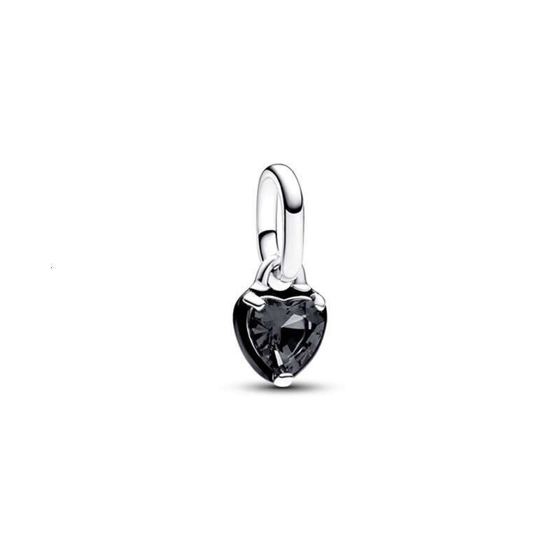 925 Silver ME Purple Heart Mini Charm Blue Chakra Heart Mini Dangle Charm Fit ME k Bracelet DIY Women Jewelry