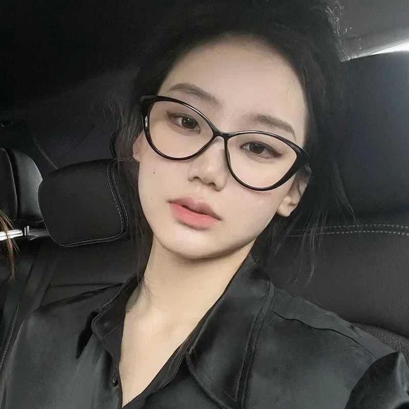Cat Eye Glasses Women Eyeglasses For Nearsightedness Anti Blue Light Myopia Unique Triangle Frame -0-4.0X241008