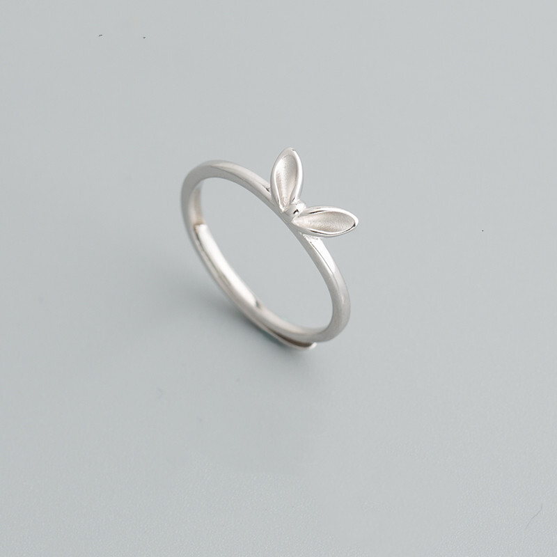 Rabbit Ear Ring, Female Personality, Simple and Cute temperament, Student Adjustable Open Ring