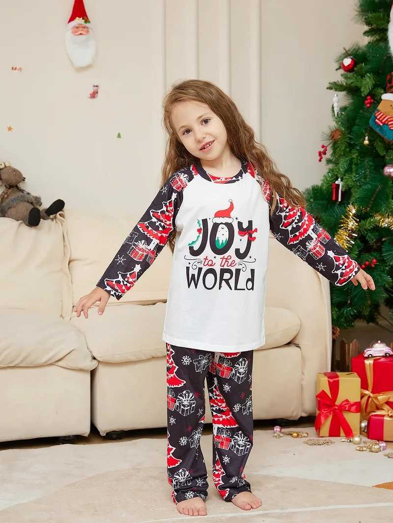 Christmas Pajama Set Family Matching Clothing Adult and Childrens Pajama Printed Top+Pants Christmas Pajama Baby Boys and Girls jumpsuit W241008