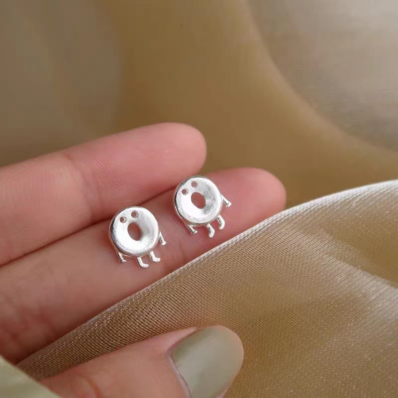 pure sier needle cookies earrings funny donuts cute artistic little fresh birthday gift