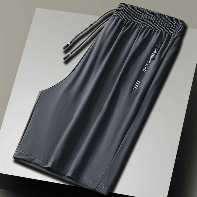 Summer mens sports shorts Bermuda clothing fitness jogging shorts ice silk breathable thin shorts large-sized casual shorts 8XLW240713
