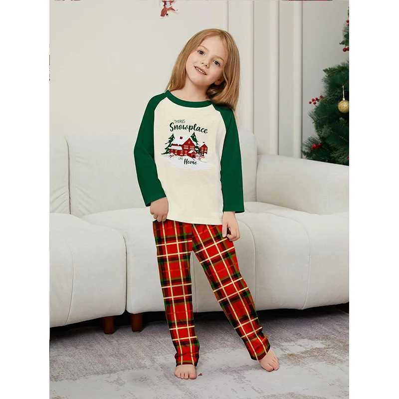 Christmas Match Family Pajama Set 2024 New Christmas Adult Mother Father Childrens Set Baby jumpsuit Pajama Family Appearance Pajama W241008