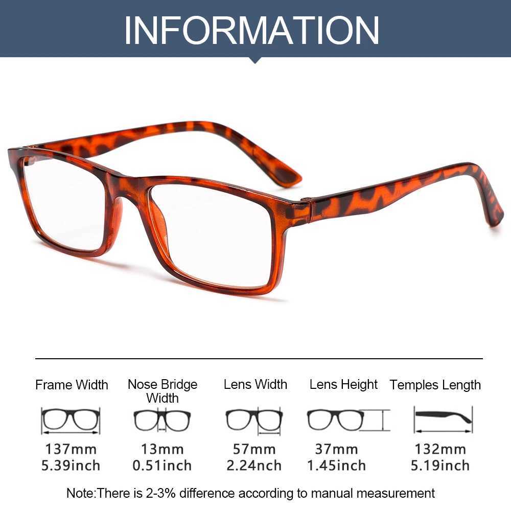 Ultralight PC Frame Reading Glasses Portable Presbyopic Eyeglasses High-definition Vision Care +1.0~+4.0X241008