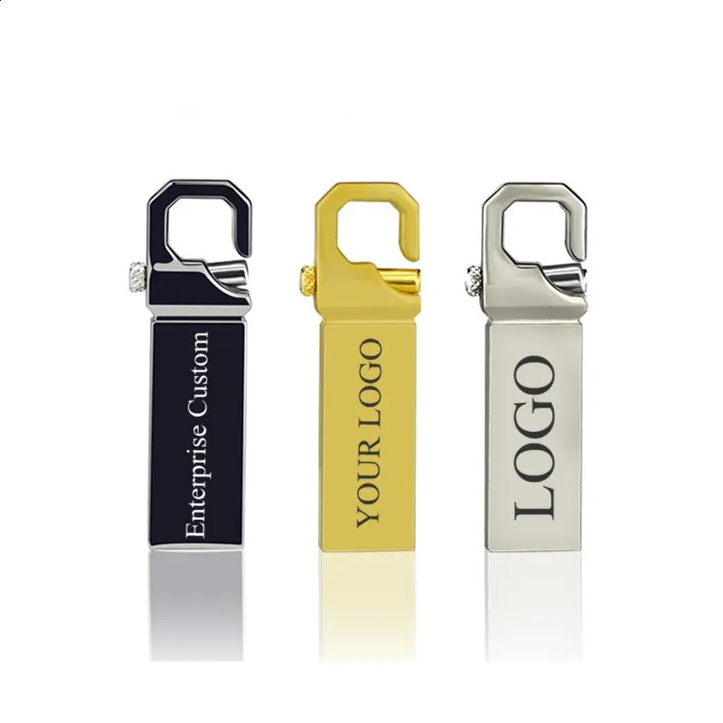 10Pcs/batch metal USB flash drive 4GB 8GB pen drive 16GB 32GB cle USB stick 2.0 UDP memory flash drive 64GB 128GB free customization 240925