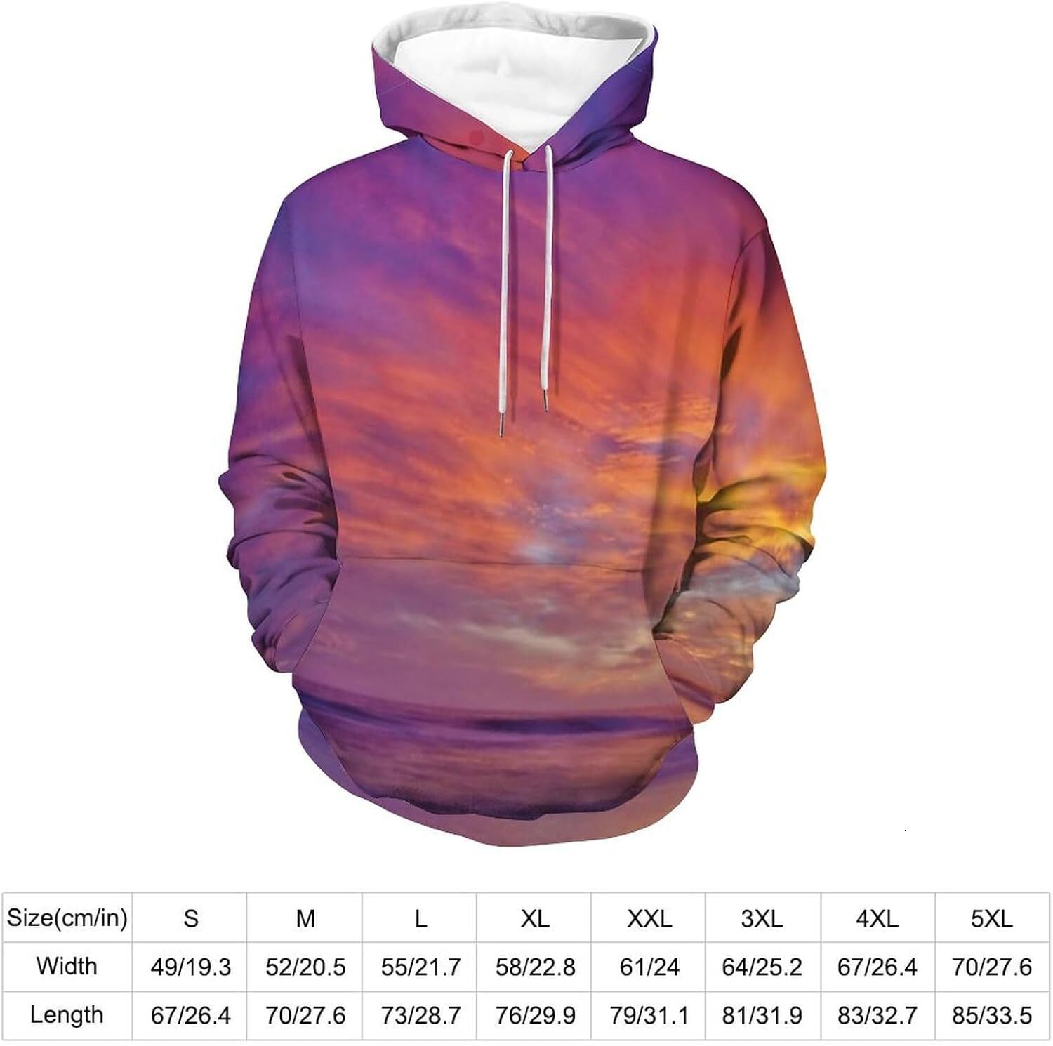 Hoodie for Mens Womens Mens Unisex Novelty Hoodies Yacht Sailing in the Sea at Sunset Distant Hills Seaside Sun Hooded Sweatshirt Graphic Hoodies swea