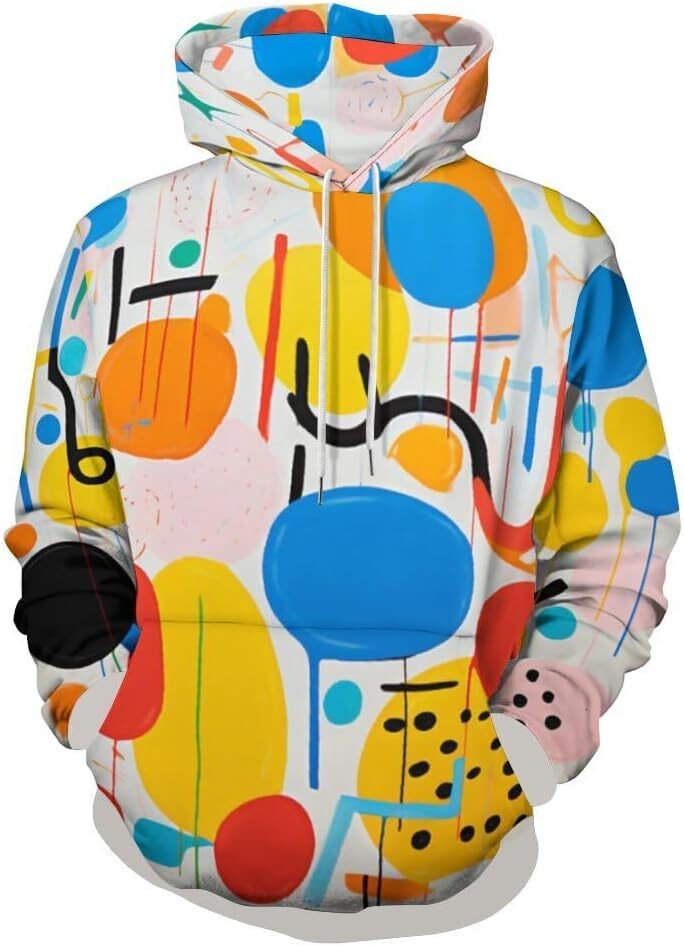 Hoodie for Mens Womens Mens Graffiti Hoodies Fashion Hip Hop Printed Sweatshirt Hoodie Hippy Funny Long Sleeve Hoody Graphic Hoodies sweatshirt