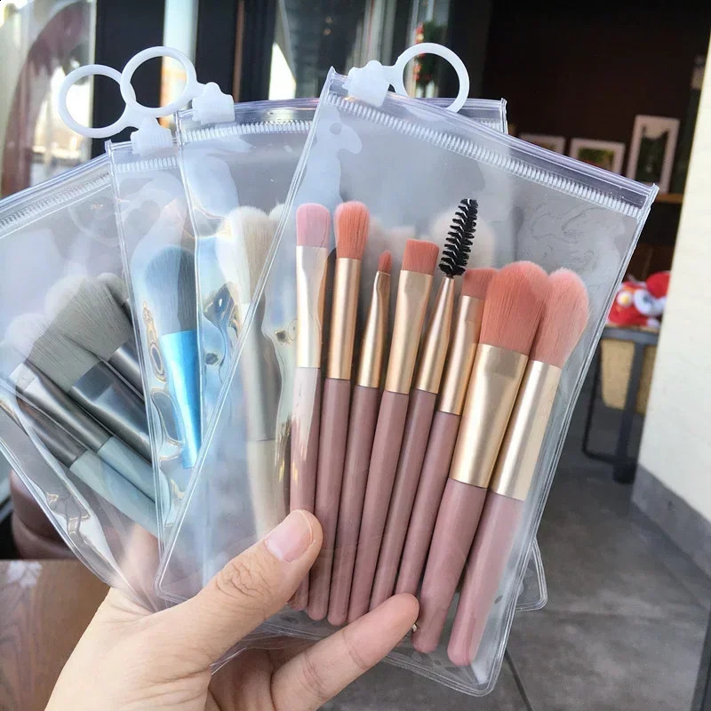 8 x Makeup Brush Set Makeup concealer Brush powder blusher eye shadow Blend Makeup Brush Soft Fluffy Makeup Brush Makeup Tool 241008