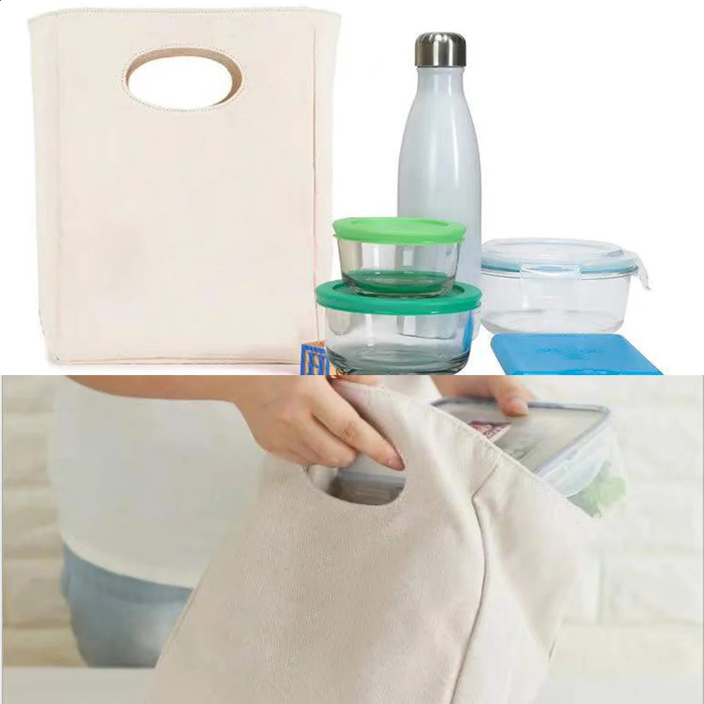 Thermal Insulated Bag Lunch Box Bags for Women Portable Fridge Tote Cooler Handbags Word Printed Food Work 240925