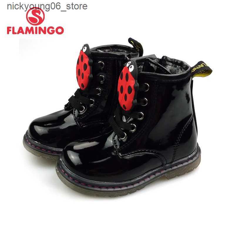 Boots FLAMINGO Autumn Non-slip Keep Warm Childrens shoes Fashion Toddler Boots Size 22-28 Kids shoes Free shipping 82B-BNP-0956/0958 L240910