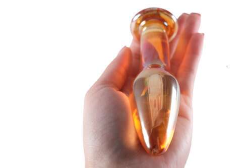 Crystal glass Dildo women's sex toy Anal Butt plug G-spot massager BDSM US