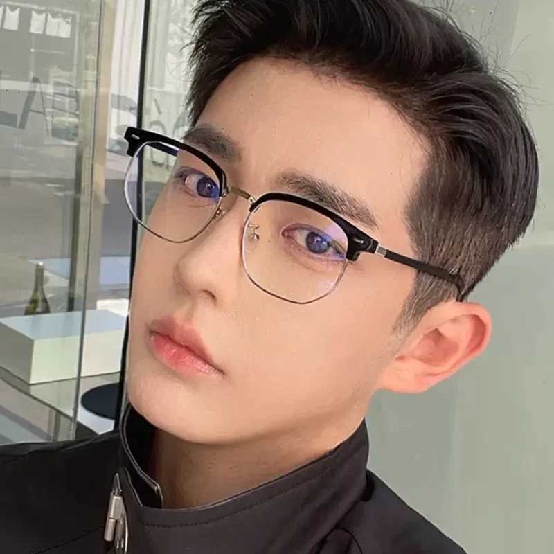 Transparent Computer Glasses Metal Frame Women Men Anti Blue Light Polygon Eyewear Blocking Glasses Optical Spectacle EyeglassX241008