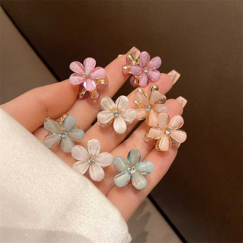 10 fashionable wedding bridal pearl flower transparent crystal rhinestone hair clip bridal hair accessories W241007