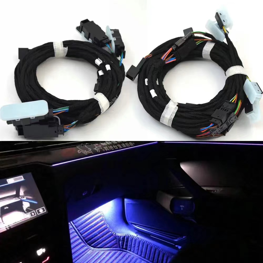 VW MQB platform model upgrade multi-color foot lamp foot sole lamp suitable for VW Golf Passat B8 Tiguan