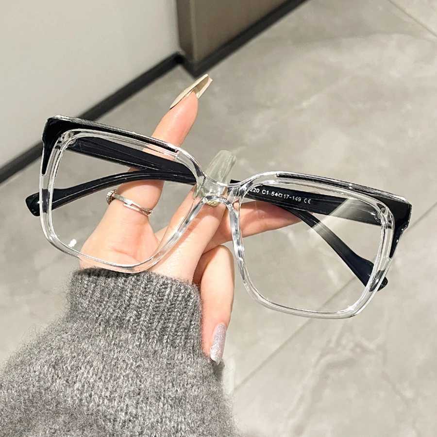TR90 Square Optical Eyeglasses Frame Transparent Computer Glasses Women Brand Design Fashion Eyewear Ladies Luxury Eye GlassesX241008