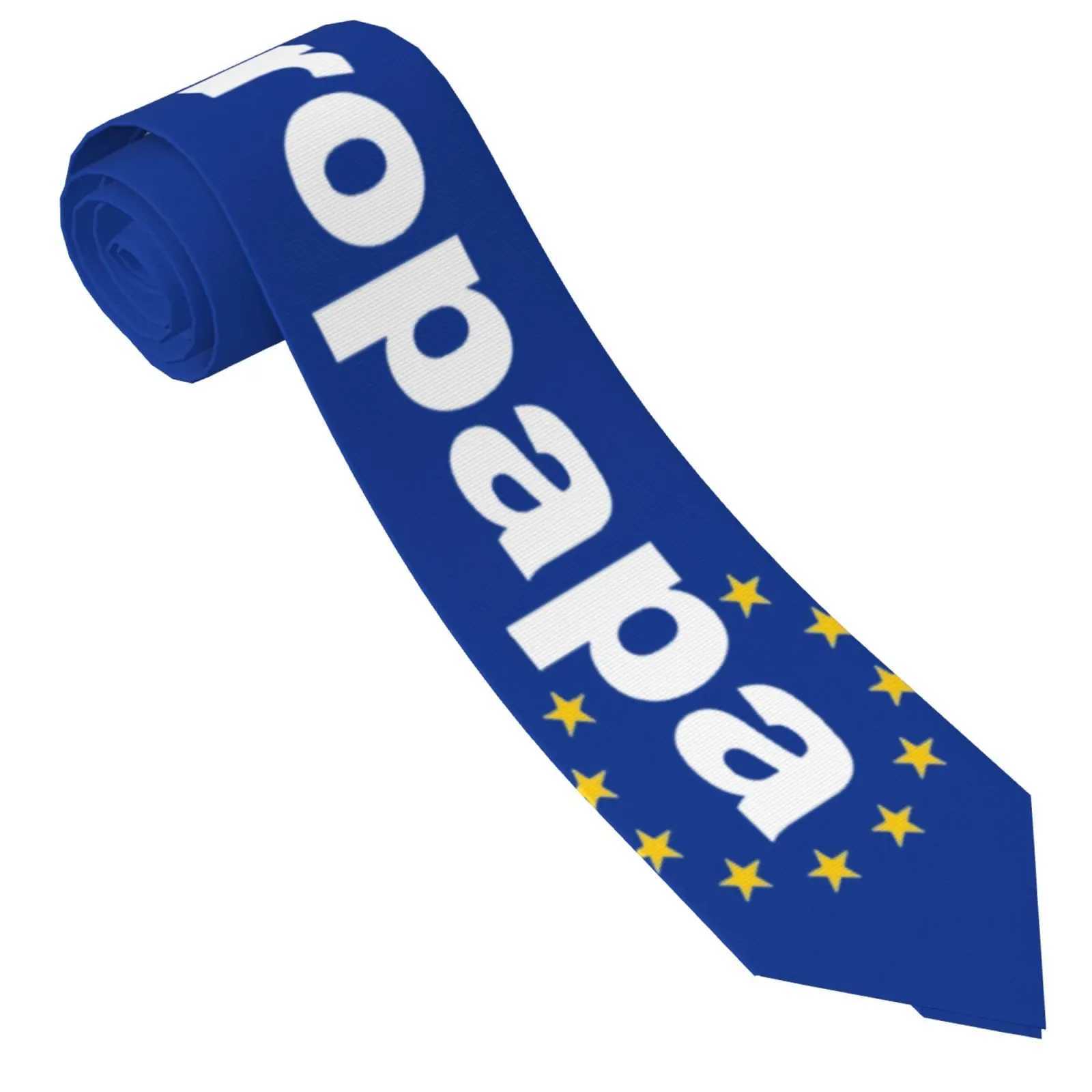 Joost Klein Europapa Tie Eurovisits 2024 Dutch Tie Vintage Casual Tie Mens Daily Wearing Tie Accessories W241007