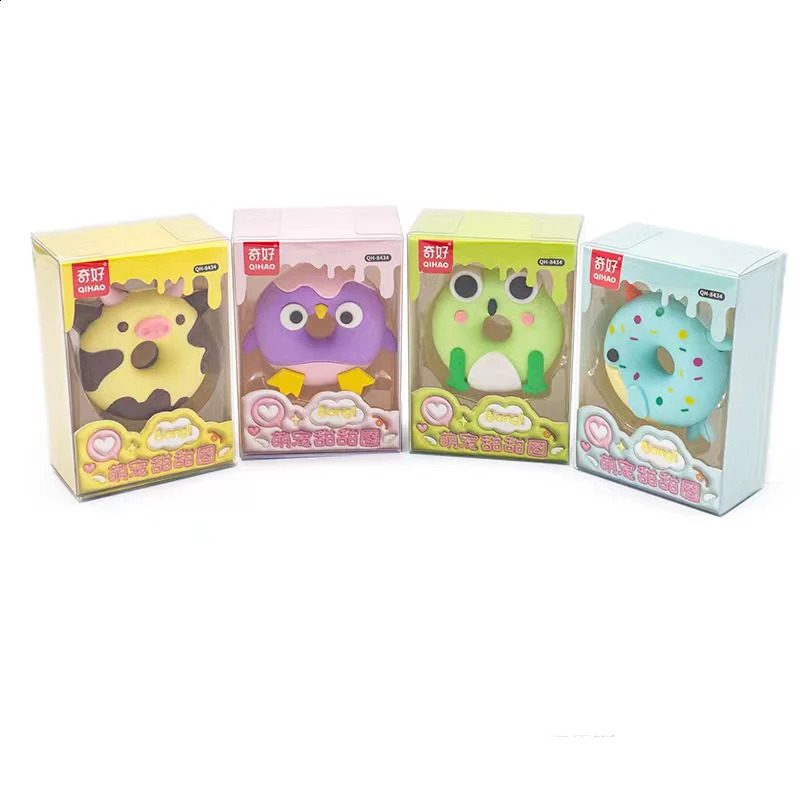 Cartoon donut shaped assembly eraser fun and easy to wipe student stationery 241008