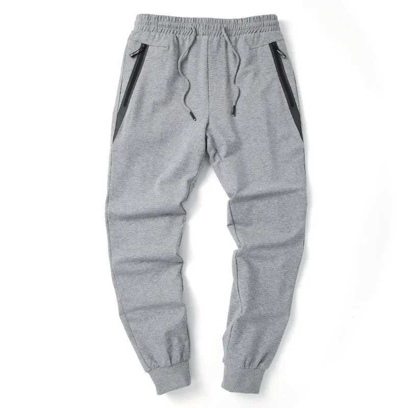 Youth Mens Casual Loose Solid Color All-match Knitted Pants Nine-point Drawstring Pants Sports Thin Guard PantsX241008