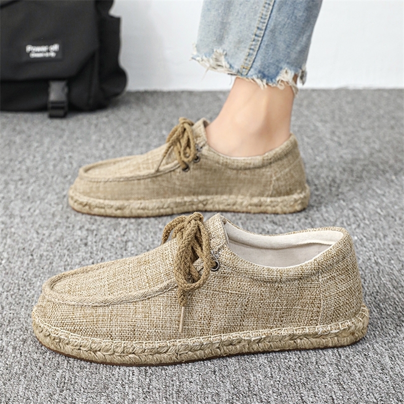 Mens breathable shoes fashionable and casual canvas smooth and comfortable to slide on Loafer soft Penny Loafer mens lightweight driving boat shoes 24