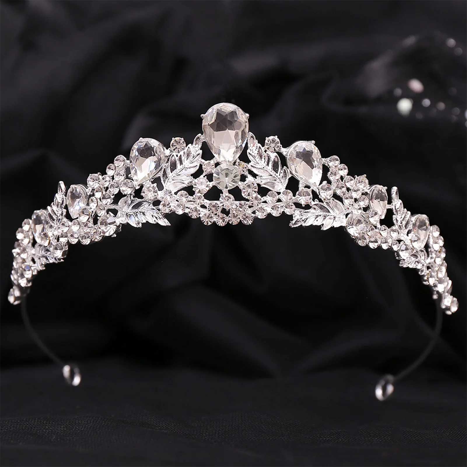 Sparkling Rhinestone Tiaras and Crown Bridal Hair Accessories Sparkling Crystal Headbands Hair Noiva Jewelry W241007