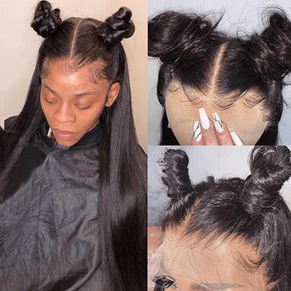 360 Full HD Lace Frontal Wig Straight Lace Front Wig Peruvian Human Hair Wigs For Black Women 13x4 13x6 Transparent Lace WigsXJ241008