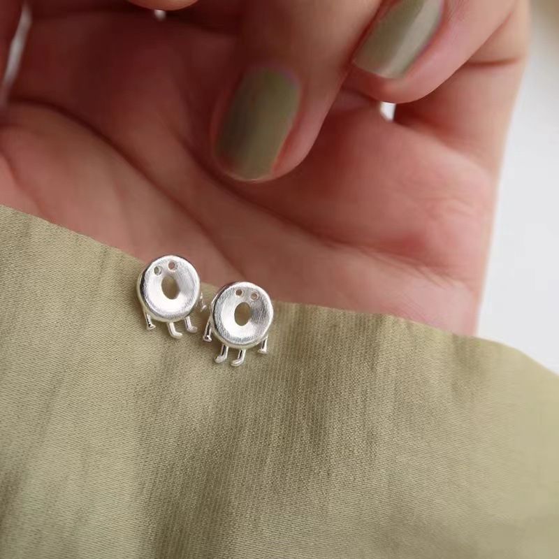 pure sier needle cookies earrings funny donuts cute artistic little fresh birthday gift