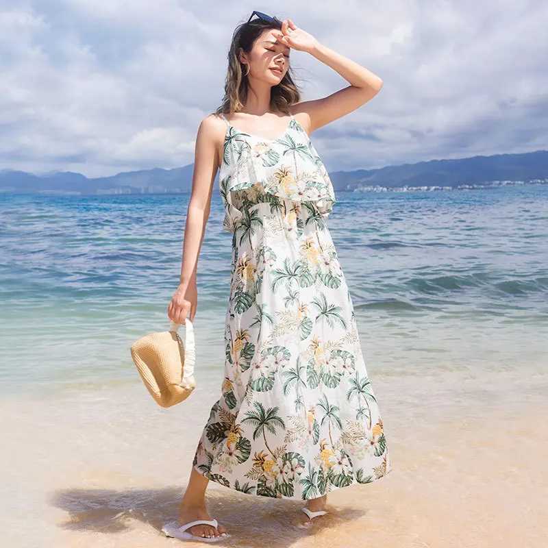 Beach Family Matching Outfits Vacation 2023 Mom and Daughter Summer Dress Resort Couple Look Dad and Son Sea Holiday Clothes SetXJ241008