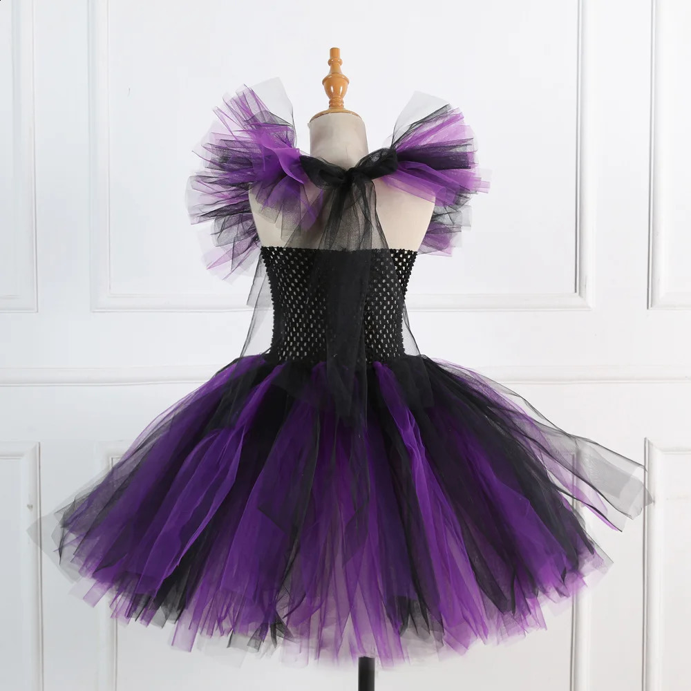 Girls Witch Dress Princess LED Dress for Girls Kids Charm Cosplay Carnival Dress Up Clothes Birthday Party Halloween Costume 240929