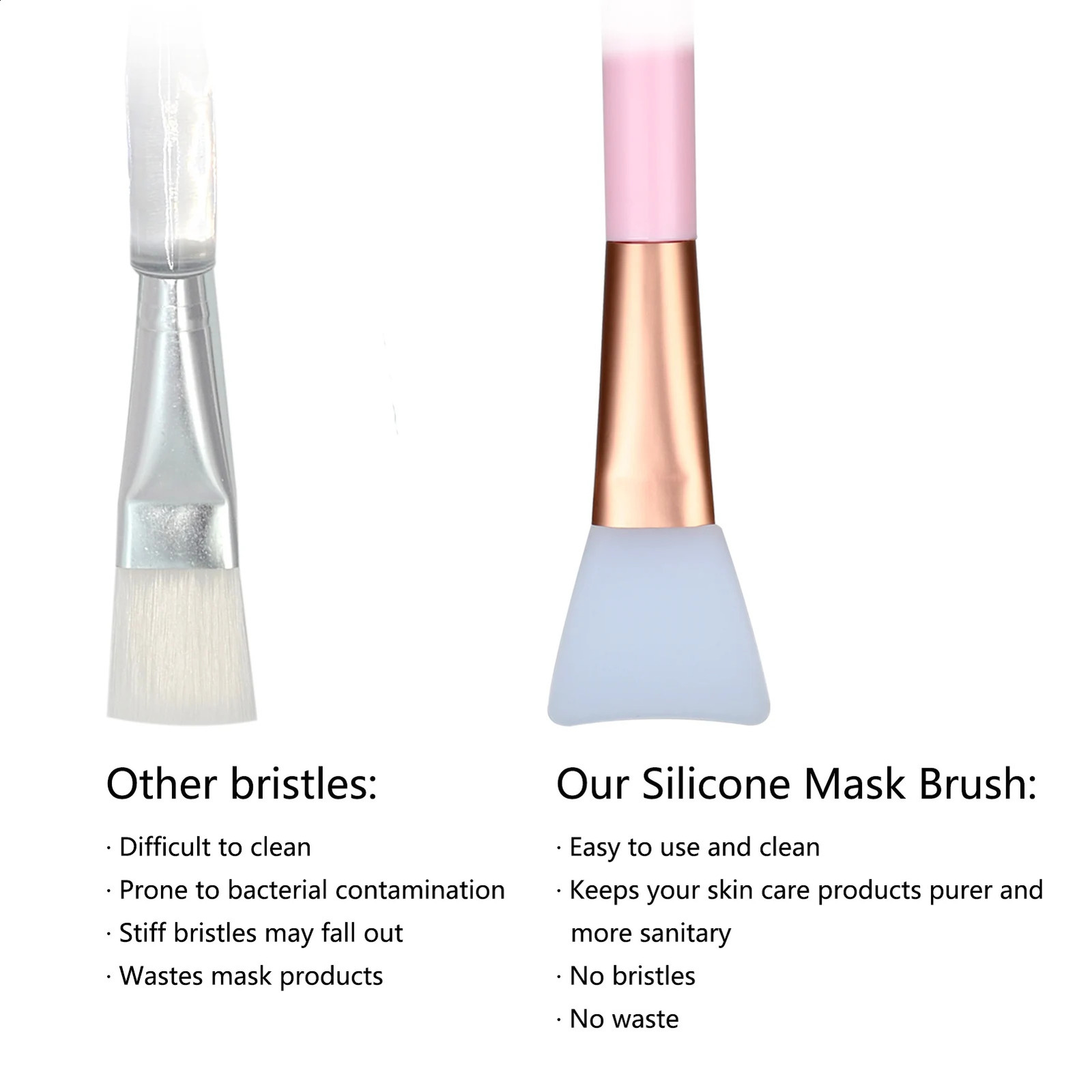 Silicone mask brush beauty brush Self made mask applicator soft brush head 241008