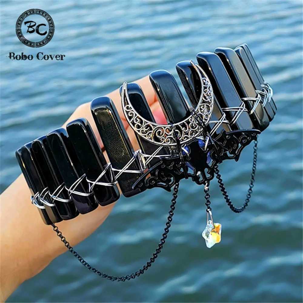 Handmade Gothic Black Crystal Bat Moon Headband Womens Crown Witchcraft Headpiece Ball Hair Accessories Noble Creative Jewelry Gifts W241007