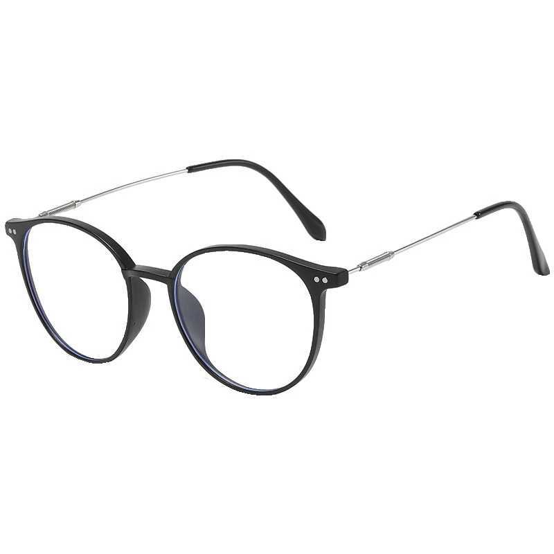 Anti-Blue Light Women Eyewear Retro Round Myopia Men Eyeglasses Frame Trend Optical Computer Transparent Universal GlassesX241008