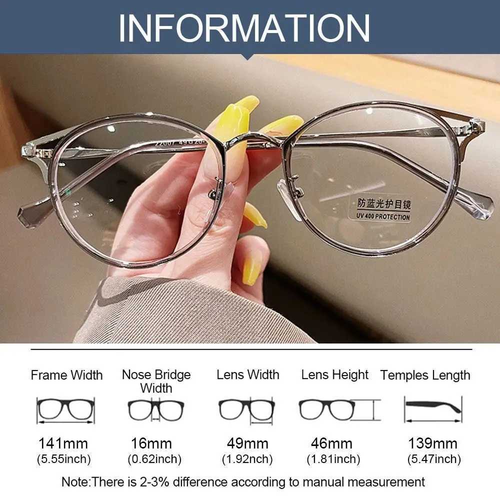 Anti-Blue Light TR90 Glasses Women Men Oversized Optical Frame Eye Protection Ultra Light Eyeglasses Office Computer GogglesX241008