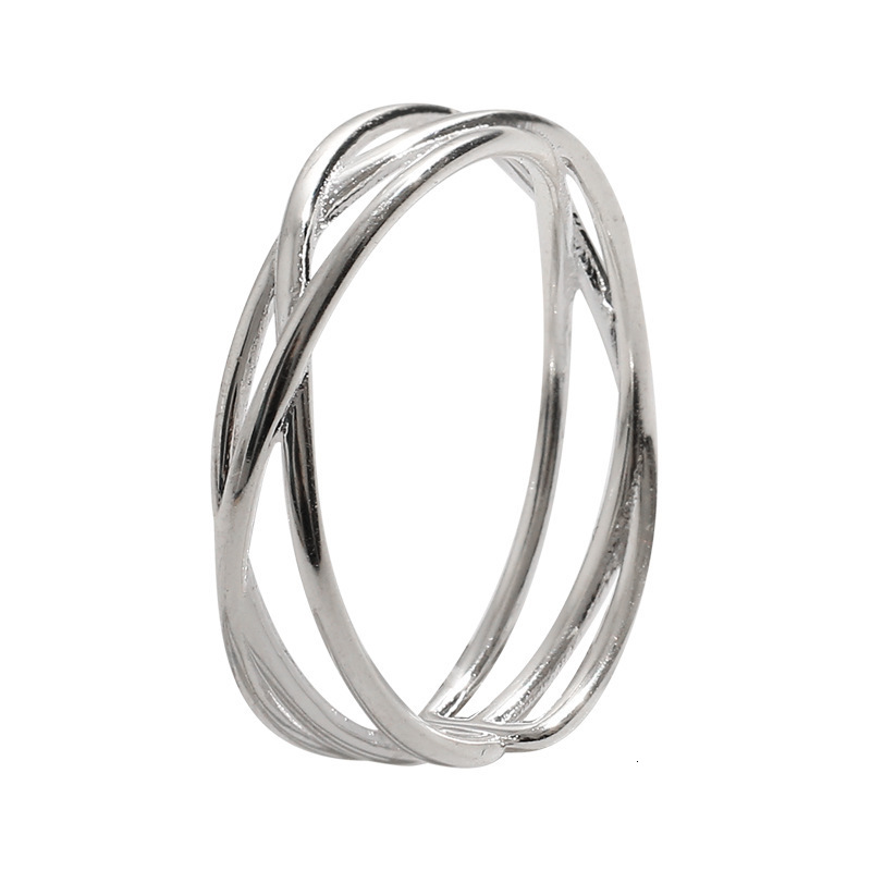 Cross Opening Ring for Women's Minimalist Design, Fashionable Versatile, and Cold Style Sniper Fingers