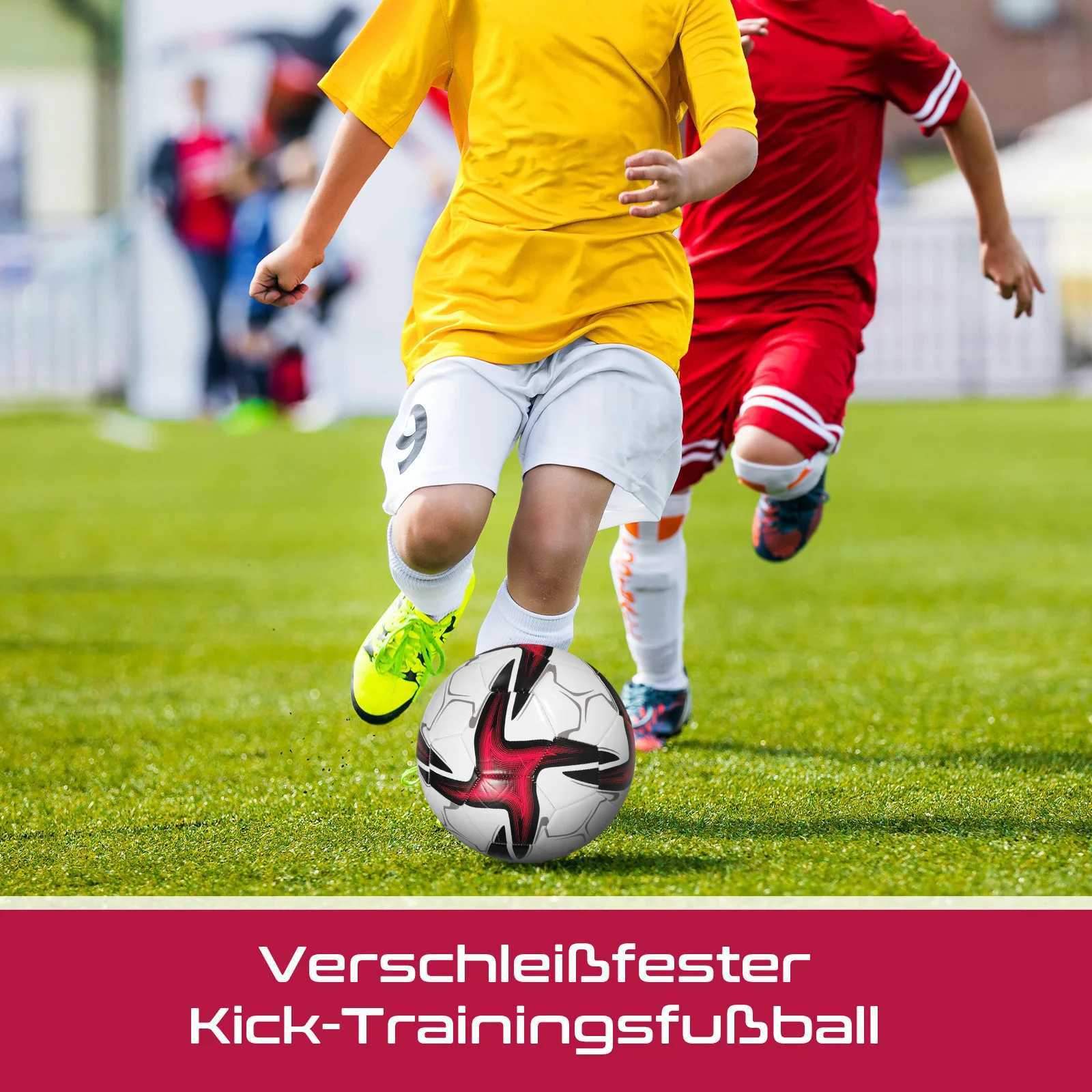 Precision performance football ball soft PVC cover for ague matches used for smooth processing of football redW241008