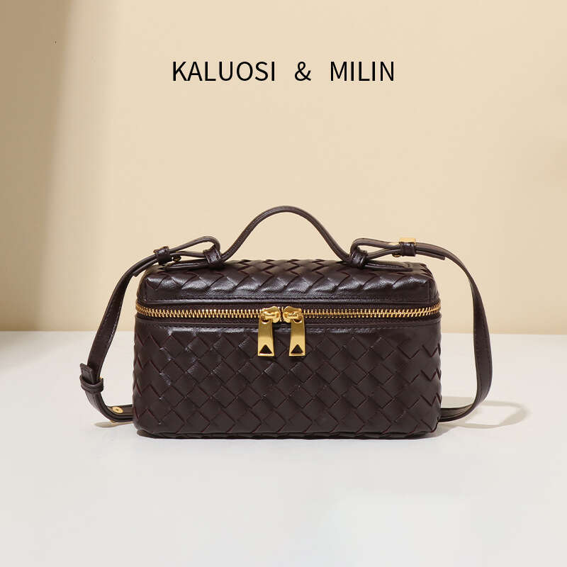 Hand Woven Fashionable For B Family S Spring And Summer New Style Single Shoulder Hand Held Crossbody Lunch Box Bag