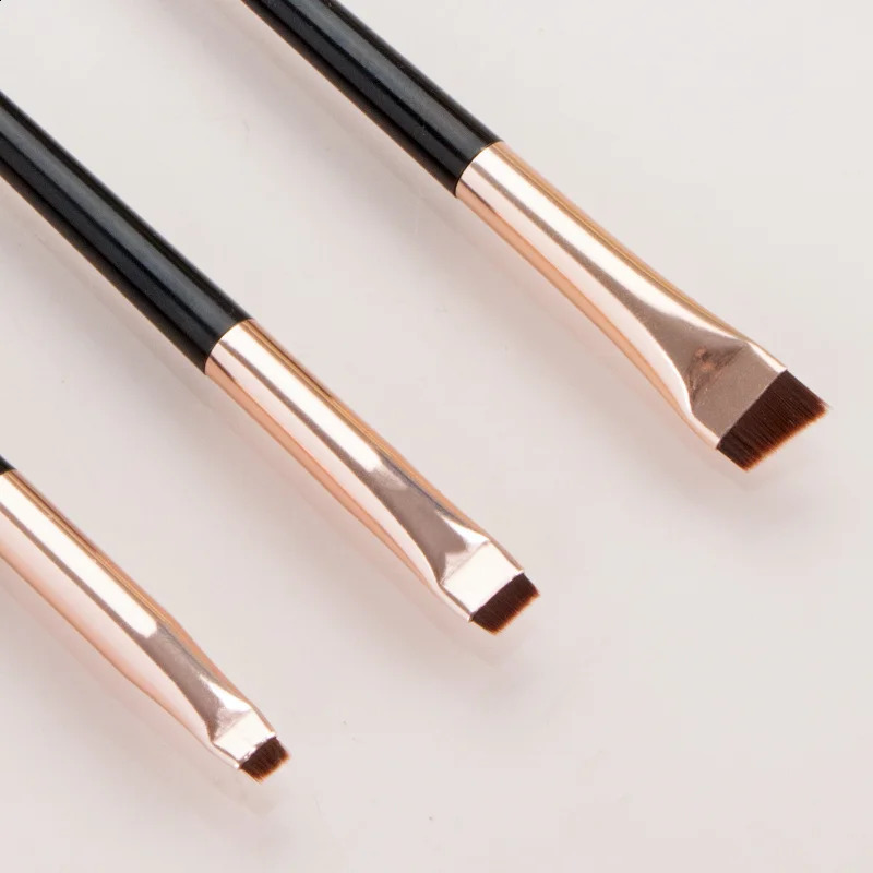 Karsyngirl 3 pieces/set blade eyeliner brush eyeliner brush portable flat fine eyeliner brush contour makeup brush makeup tool 241008