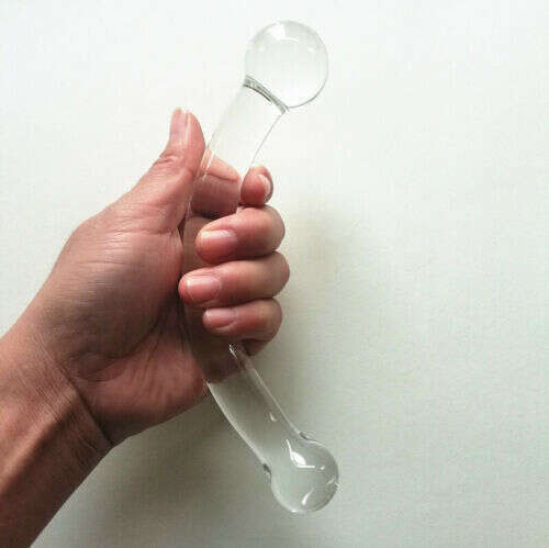 Transparent Sex Toys Glass Dildo G-spot Prostate Massager Anal Butt Plug Men's and Women's