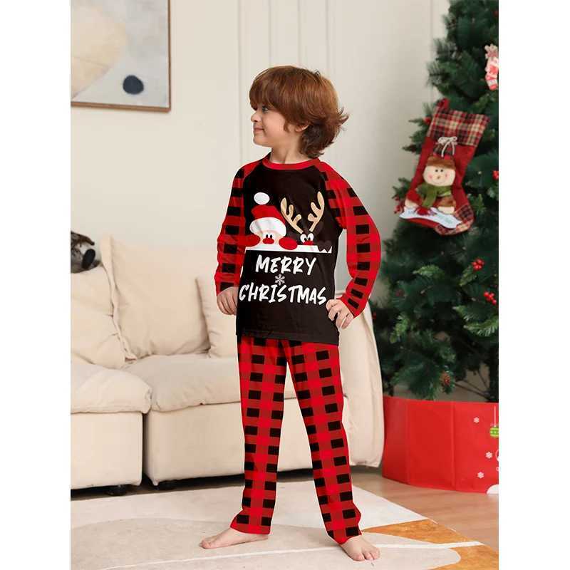 Family Christmas Set Pajama Competition 2024 Christmas Elk Adult Children Mother Daughter Appearance Pajama Childrens Casual Clothing Pjs Clothing W24