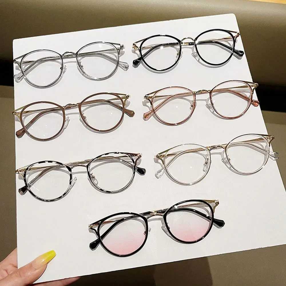 Anti-Blue Light TR90 Glasses Women Men Oversized Optical Frame Eye Protection Ultra Light Eyeglasses Office Computer GogglesX241008