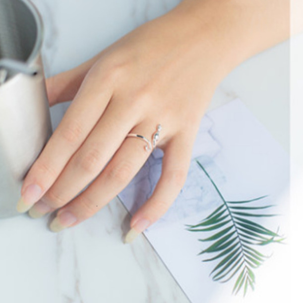 Silver Plated Women's Forest Sweet Cat Open Index Finger Ring Children
