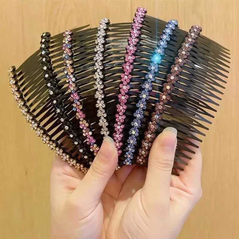 Heallor Korean Hair Comb Hair Side Comb Straight Teeth Hair Clip Side Clip Bridal Veil Comb Hair Accessories W241007