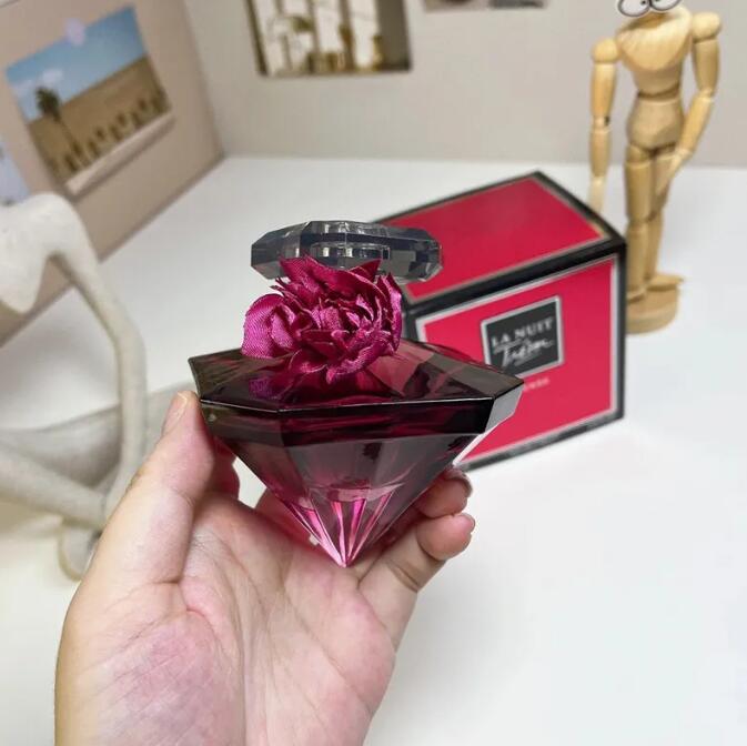 Women Fragrance La Nuit Tresor Intense 75ml L'EAU DE PARFUM Pairs High Version Brand Parfum Long Lasting Smell Purple Bottle Perfume