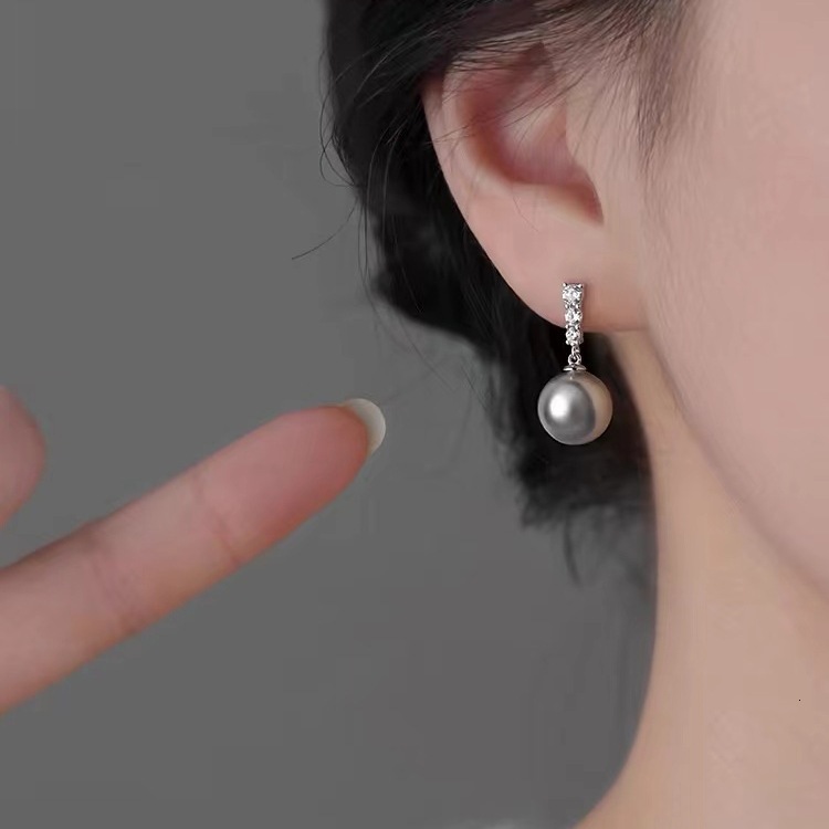 Pearl New 2024 Women's Earrings, niche design, high-end earrings