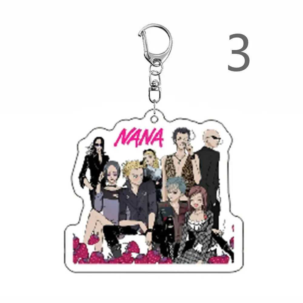 Anime Nana keychain cartoon bag fun pendant keychain jewelry girl fan gift cosplay car keychain pendant jewelryXJ250409