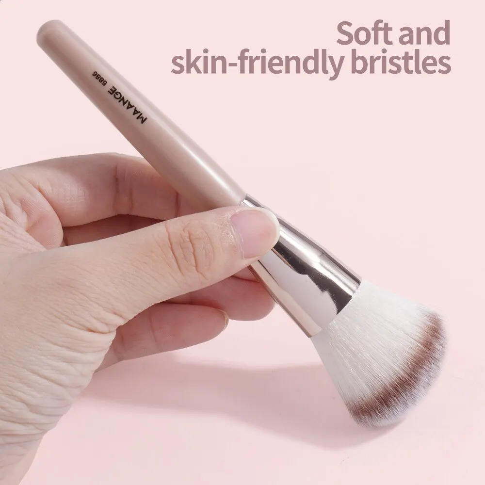 Maange 9Pcs Basic Makeup Brush Set Cosmetic Powder Highlighter eye shadow Blending Beauty Tool Density Soft Brush 241008