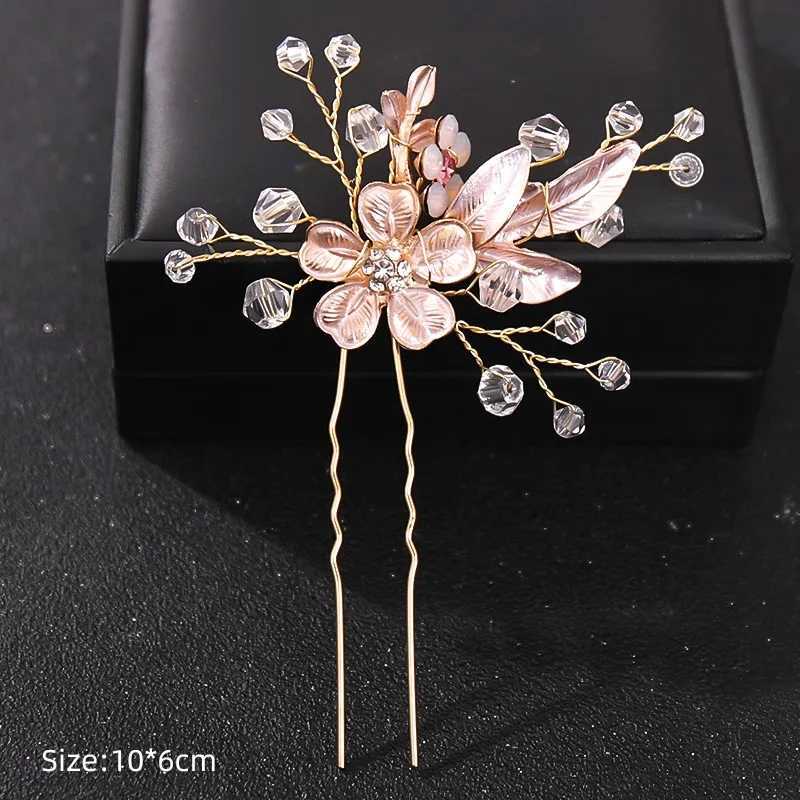 Fashion crystal pearl rhinestone hair clip female bride hair clip party wedding hair clip jewelry W241007
