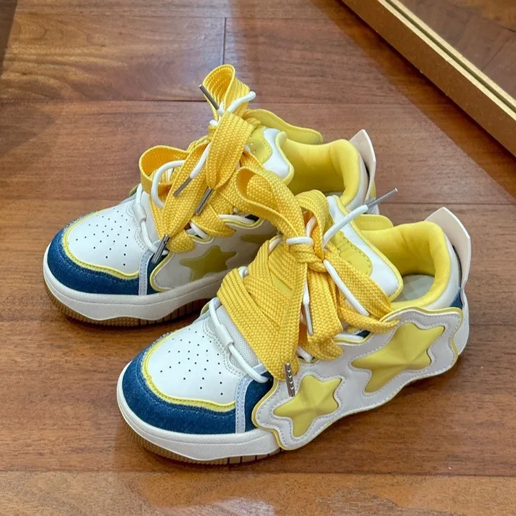 Student Thick Bottom Show Off Little Dad For Women 2024 New Autumn/Winter Plush Casual Single Stepping On Shit Feeg Sports Shoes