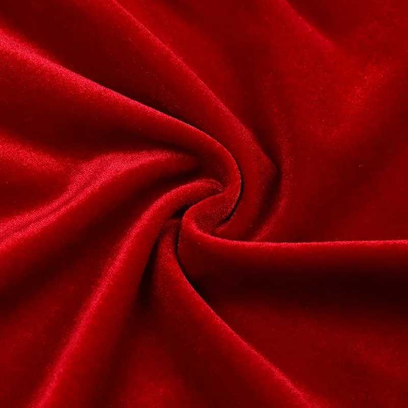2024 Girl and Boy Dress Christmas Dress Solid Velvet Family Match Childrens Clothing Childrens Lounge Christmas Pajamas First Gift W241008