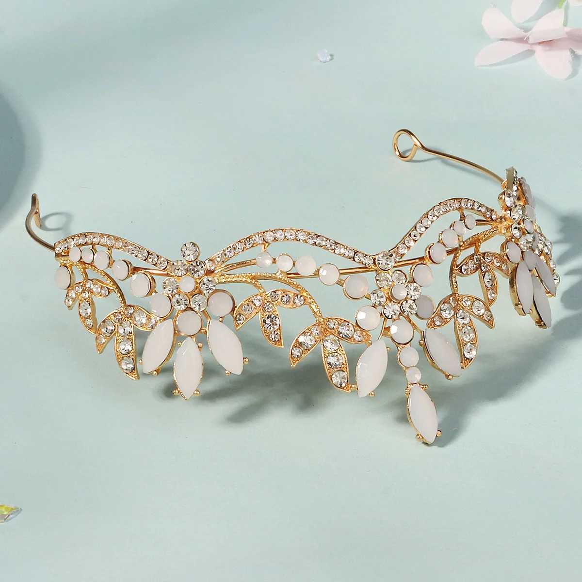 Miaolo Fashion Alloy Crystal Princess Crown Party Jewelry Hair Accessories Luxury Metal Hair Band Wedding Bridal Headwear W241007