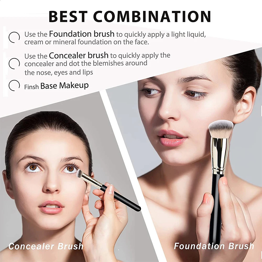 Professional cosmetic brush concealer angle seamless cover cosmetic brush liquid detailed cosmetic brush beauty tools 241008